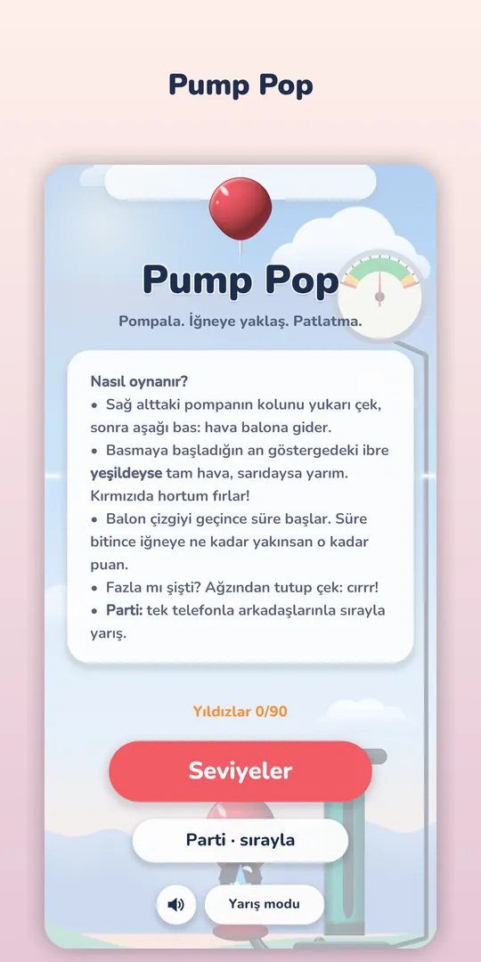Ana menü ve nasıl oynanır / Main menu and how to play.